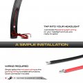 Vipmotoz Full Led Strip Side Marker Lights Fender Parking Lamps Compatible With 2019-2023 Bmw 3 Series G20 330e 330i 430i M340i