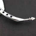Httmt Mt383b-cd Chrome Skull Side Mirrors Compatible With 1984 And Up H-d Touring Street Glide Road Special Electra Ultra