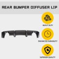 Rear Bumper Diffuser Lip Shark Fin Spoiler For 2003 To 2008 Nissan 350z Fairlady Z33 Black Pu Polyurethane Bl291