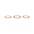 Engine Oil Drain Plug Gasket Set 3 Piece Copper Gaskets M12 M14 M16 4 23 04 Mm Max Outside Diameter Plastic Case 