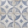 8 7 X San Marino Genuine Porcelain Wall Floor Tile Weathered Blue And Linen 4 Piece Pack 
