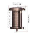 Uxcell Brass Door Viewer Peephole 220-degree With Rotating Cover For 35-60mm Doors Red Copper Finish