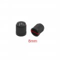 Uxcell 50pcs Black Plastic Car Tyre Air Pressure Stem Dust Cover Tire Valve Dirt Cap