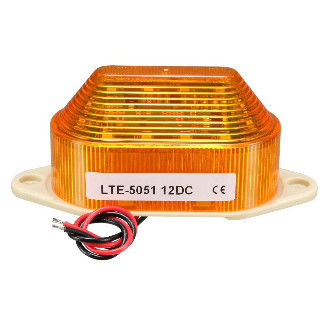 Led Warning Light Bulb Flashing Industrial Signal Tower Lamp Dc 12v 2w Yellow Lte-5051