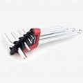 Ergostar Ball End Hex L-key 9 Piece Set Metric 1 5 To 10mm 66996 Chrome Plated Tool Steel With Holder 