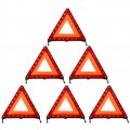 Dedc Warning Triangle Foldable Safety Triple Kit Reflector Roadside Hazard Sign Automotive Kits Symbol For Emergency With
