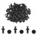Uxcell 50pcs 5mm Hole Dia Plastic Bumper Fender Fastener Rivet Clips For Auto Car