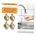 Veemoon 4pcs Angle Valve Spool Thicken Copper Shunt