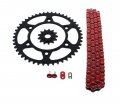 Fits Honda Xr650l 650 L Red Chain And Sprocket Black 13 48 114l