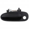 Door Handle Exterior Front Driver Left Side Replacement Fit 1993-1997 For Geo Prizm Corolla Outside Black 