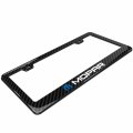 Ipick Image For Mopar Black Real 3k Carbon Fiber Finish Abs Plastic License Plate Frame