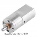 Dc 12v Gear Box Reversible High Torque Reduction Electric Motor 15 200rpm Outer Diameter 20mm 30rpm