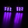 Street Fx Electropods Purple Black Motorcycle Oval Pod Pack Of 2 