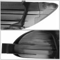 To1039107 Front Fog Light Cover Compatible With Toyota Corolla 2005-2008 Passenger Right Side Smooth Black