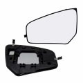 Driver Left Side Mirror Glass Assembly With Plastic Back Plate Non-heated Compatible 2007-2012 Nissan Sentra Sedan 4-door