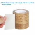 Patikil Wood Grain Repair Tape 2 X30 Self Adhesive Realistic Textured Patch For Floor Door Table Cabinets Desk Brown Oak