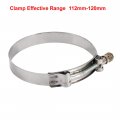 Uxcell 3pcs 112mm-120mm Stainless Steel T-bolt Hose Clamp For Fuel Pump Filter Plumbing