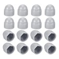 50pcs Hex Nut Cover M4 Grey Plastic Dome Protection Cap Bolt Covers For Hexagon Screws Bolts 