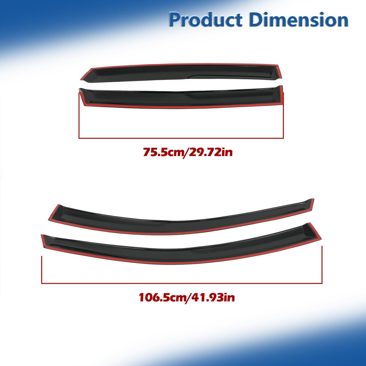 Window Visors Shade Sun Rain Wind Guard For Honda Cr-v 2007 2011 Black Plastic Side Deflectors 4 Piece Set Self Adhesive
