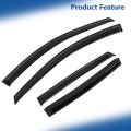 Window Visors Shade Sun Rain Wind Guard For Honda Cr-v 2007 2011 Black Plastic Side Deflectors 4 Piece Set Self Adhesive