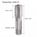 Uxcell G3 8-19 Pipe Thread Tap Machine Threading Right Hand Hss Uncoated Straight Flute H2 Tolerance