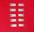 10 Fluoropolymer Pvdf Piezo Film Tabs Transducers 