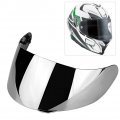 Qiilu Motorcycle Wind Shield Helmet Lens Visor Full Face Fit For Agv K1 K3sv K5 Sliver