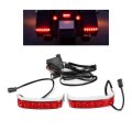 Hecasa Led Saddlebag Tail Lights Running Brake Sequential Turn Signal Lamp For Harley-davidson Touring 2014-up Electra Glide 