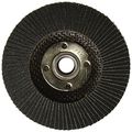 Weiler 51126 Tiger Paw High Performance Abrasive Flap Disc Type 29 Angled Style Phenolic Backing Zirconia Alumina 4-1 2 