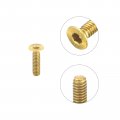 Uxcell Flat Head Socket Cap Screws M2-0 4 X 8mm Brass Inner Hex Drive Fasteners Bolts 20pcs