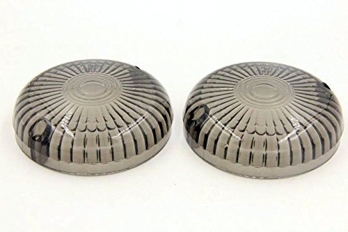 Smoke Turn Signal Lens For Yamaha Cruisers Front And Rear Mt274-003-sk 3 In Diameter Fits V Star 650 1100 Royal Road Max