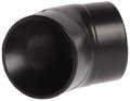 Powertec 70182 2-1 2 45 Degree Elbow Abs Plastic Right Angle Dust Collector Connector Black 
