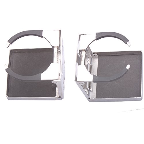 Hoffen 316 Stainless Steel Marine Folding Drink Holderfold Up Adjustable Bottle Cup Holder For Boat Rv