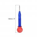 Uxcell Automatic Center Punch 5-inch Spring-loaded Hole Puncher Marker Hand Tool Adjustable Blue With Cap For Wood Metal