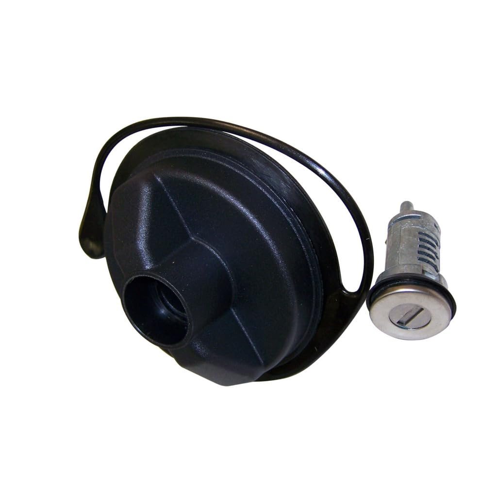 Gas Cap For Dodge Caravan And Grand 1998 To 2010 Black Metal Plastic With Uncoded Lock Cylinder Tether Part 68030940aa
