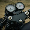 Moto4u Aluminum Motorcycle Lay Flat Speedo Tacho Dash Gauge Clock Bracket For Bonneville T100 Thruxton