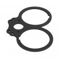 Moto4u Aluminum Motorcycle Lay Flat Speedo Tacho Dash Gauge Clock Bracket For Bonneville T100 Thruxton