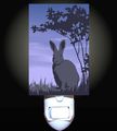 Evening Hare Silhouette Decorative Night Light 