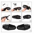 Kimiss 2pcs Hand Guards Motorcycle Guard Brush Bar Protective Metal Universal For Motorbike Accessory Black