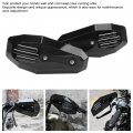 Kimiss 2pcs Hand Guards Motorcycle Guard Brush Bar Protective Metal Universal For Motorbike Accessory Black