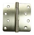 Hinge Outlet Stainless Steel Security Door Hinges 4 Inch With 1 Radius Highly Rust Resistant Non Removable Pin 2 Pack 