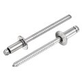 50pcs 5 32 X5 16 304 Stainless Steel Dome-head Blind Rivets Open-end Type For Diy Sheet Metal Automotive Repairs Furniture Boat 