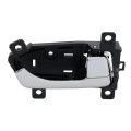 Interior Door Handle For Kia Sportage 2011 2012 2013 2014 2015 2016 Front Passenger Side Chrome Plastic And Metal Replacement 