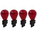4-pack Red 3157 Bright Light Bulbs Car Auto Signal Turn Backup S8 Miniature Lamp