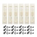 Saihisday 6 Sets Roof Rack Removal Kit Cover Clips Replacement For Toyota Fj Land Cruiser 2007-2014 Replaces 7559635020a0 