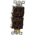 Morris 82152 Commercial Duplex Receptacle 20 Amp Current 125v Brown 