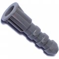 Hard-to-find Fastener 014973304683 Ribbed Plastic Anchors 14-16 X 1-1 4 Piece-50 Gray 