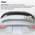 Ecotric Rear Trunk Spoiler Wing Compatible With 2014-2023 Infiniti Q50 Carbon Fiber Painted Roof Lip Jdm Style