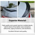 Ecotric Rear Trunk Spoiler Wing Compatible With 2014-2023 Infiniti Q50 Carbon Fiber Painted Roof Lip Jdm Style