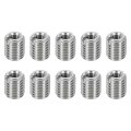 10pcs Threaded Insert Stainless Steel M10 1 5 Male To M5 0 8 Female Repair Nut 12mm Long Adapters Sleeve Reducing Thread Screw 